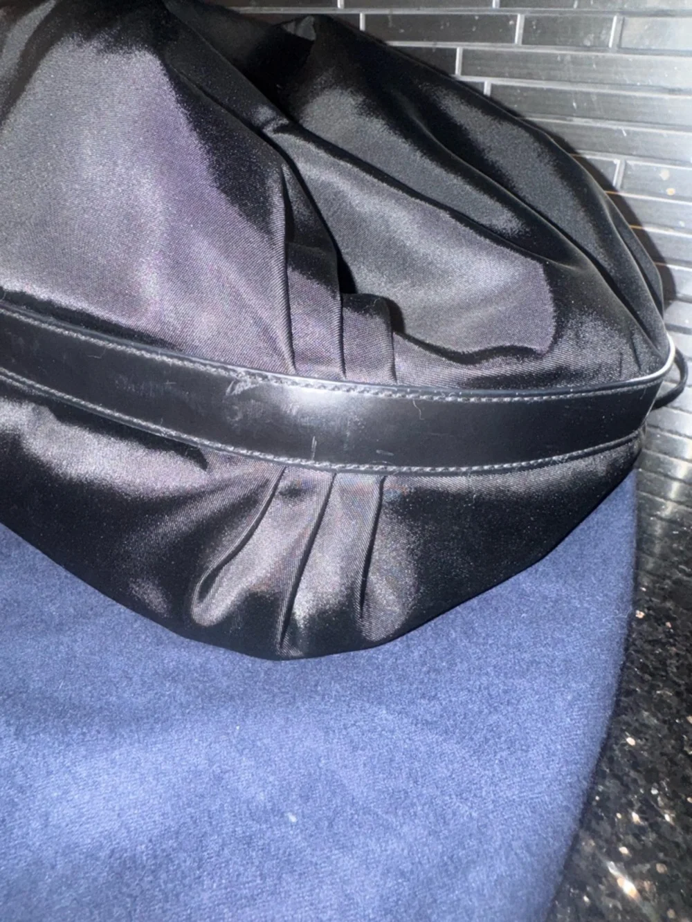 Prada Black Nylon Tote with Leather Logo Plaque - Picture 10 of 13